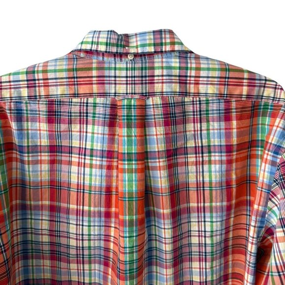 Ralph Lauren Mens Multicolor Plaid Long Sleeve Button-Up Shirt XXL 100% Cotton - Picture 4 of 4